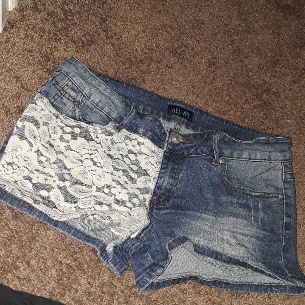 Denim shorts